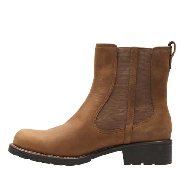 Clarks Womens Orinoco Club Chelsea Boots Brown | UK-3527689